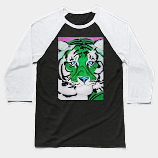 Emerald Tiger Baseball T-Shirt